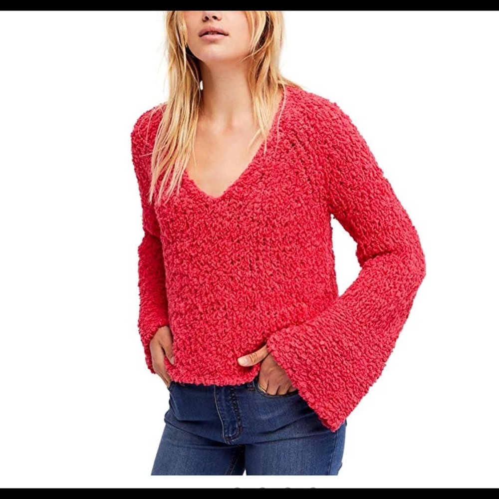 Free people‎  bell sleeve sweater